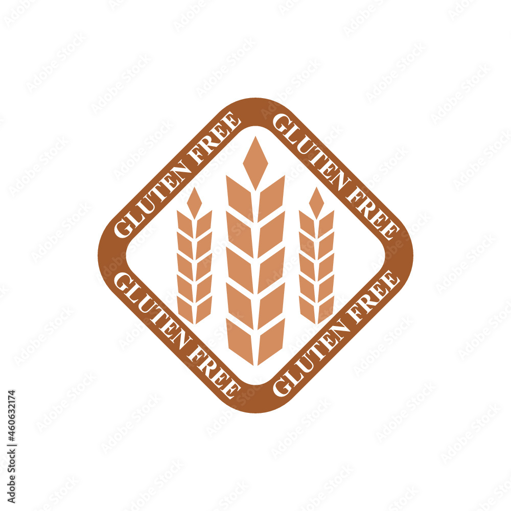 Gluten free icon isolated on white background