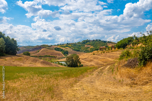 Landscapes in Tuscany along via Francigena between San Miniato and Gambassi Terme photo