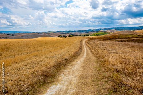 Landscapes in Tuscany along via Francigena between San Miniato and Gambassi Terme © oltrelautostrada