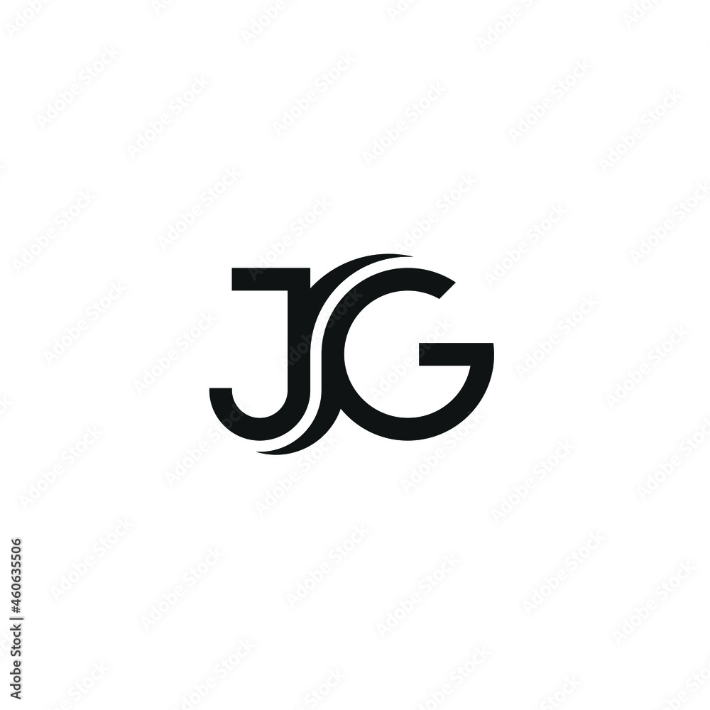 Initials Letter JG Logo Design Vector Template