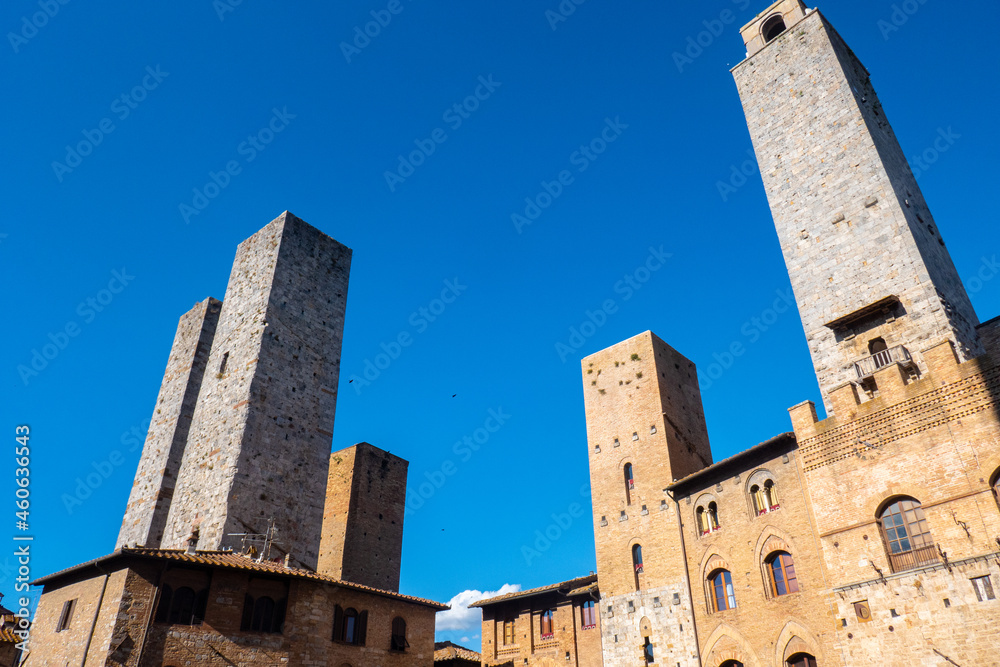 The little ancient town of San Gimignano, Tuscany
