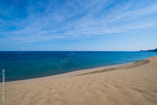 鳥取砂丘と日本海