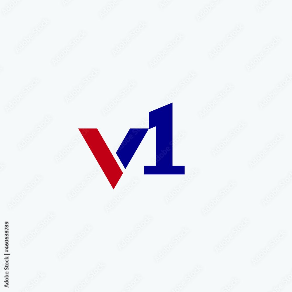 Letter V1 Logo Design Vector Letter V1 Logo Design Vector