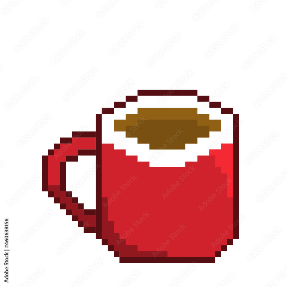 Fototapeta premium A Coffee Cup (Pixelated)