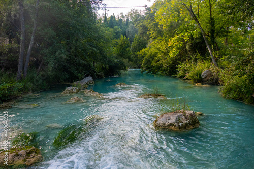 Parco Fluviale dell'Elsa (River park of river Elsa) in Colle Val d'Elsa, Tuscany