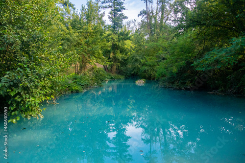Parco Fluviale dell'Elsa (River park of river Elsa) in Colle Val d'Elsa, Tuscany