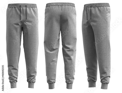 Sport jogging pant 3d rendering