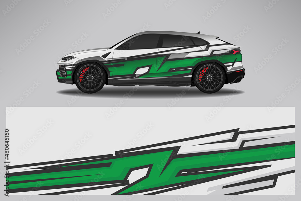Wrap car vector design decal. Graphic abstract line racing background design for vehicle, race car, rally, adventure livery camouflage. Wrap car vector design decal. Graphic abstract line racing background design for vehicle, race car, rally, adventure livery camouflage.