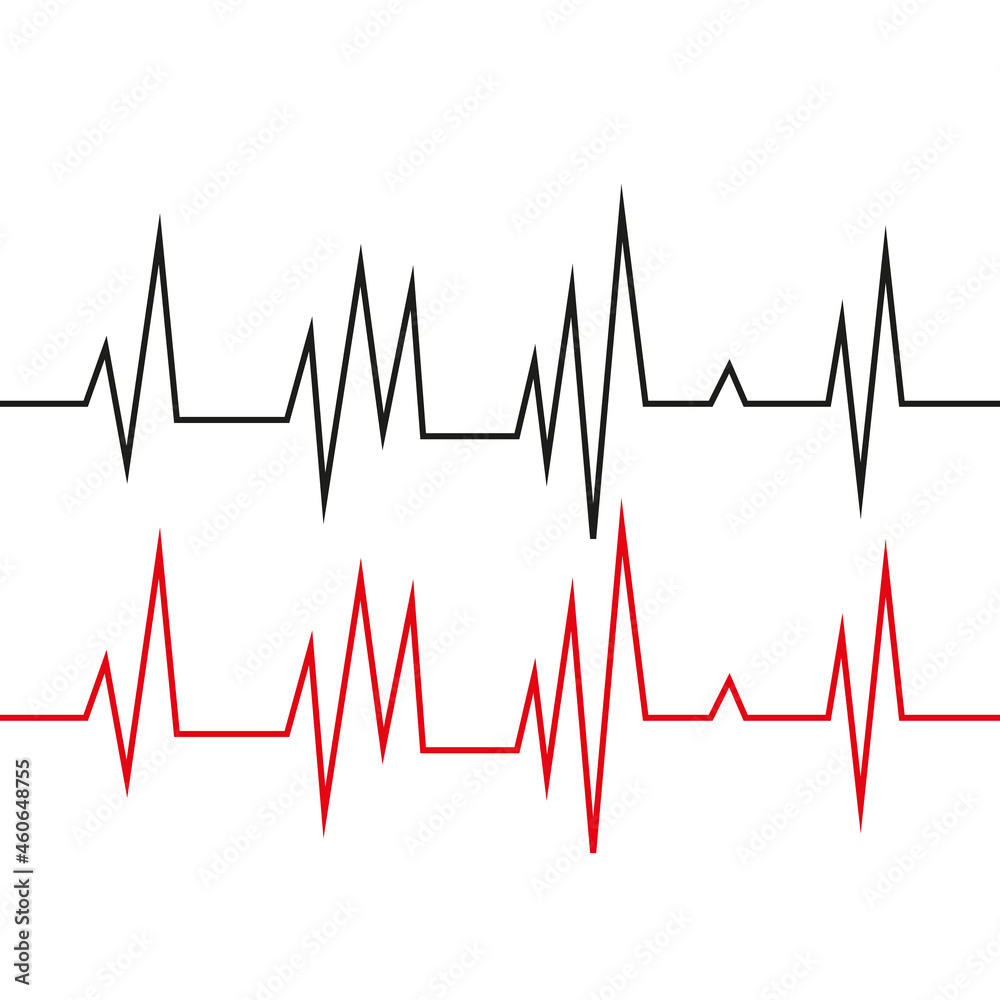 Heart rhythm vector illustration eps10