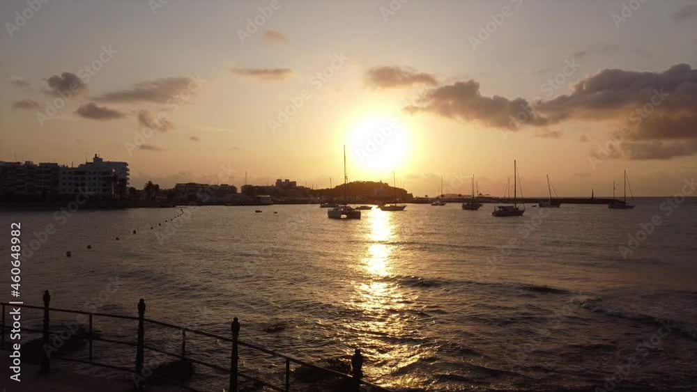 Santa Eulalia del Rio form the air by drone