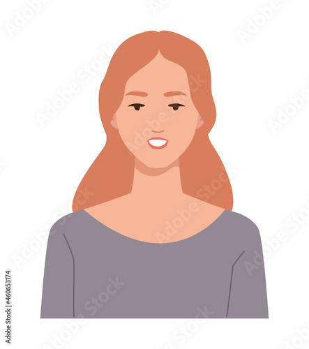 young woman redhead
