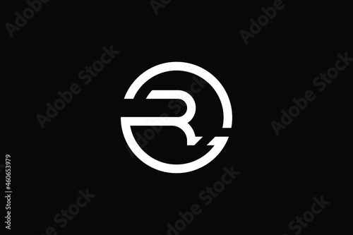 GR logo letter design on luxury background. RG logo monogram initials letter concept. GR icon logo design. RG elegant and Professional letter icon design on black background. G R RG GR