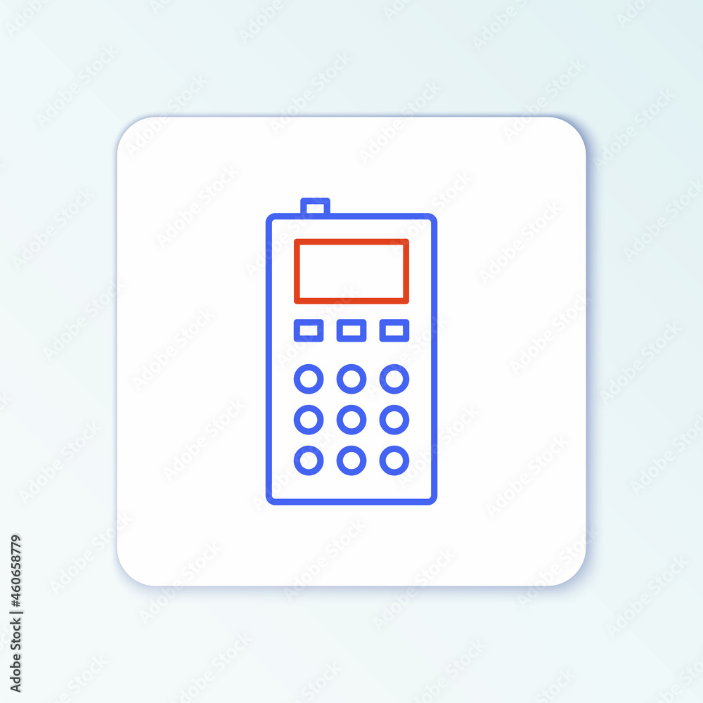 Line Remote control icon isolated on white background. Colorful outline concept. Vector Line Remote control icon isolated on white background. Colorful outline concept. Vector