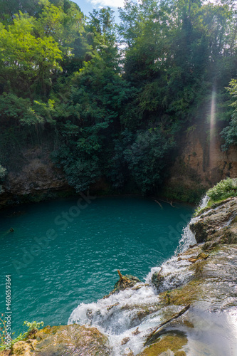 Parco fluviale dell'Elsa (Elsa River parc) in Colle val d'Elsa, Tuscany, along the via Francigena, Italy