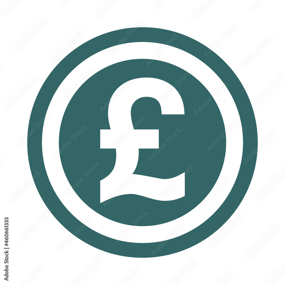 Pound flat icon sign vector. Paper money symbol isolated on white background, Business graphic illustration Pound flat icon sign vector. Paper money symbol isolated on white background, Business graphic illustration