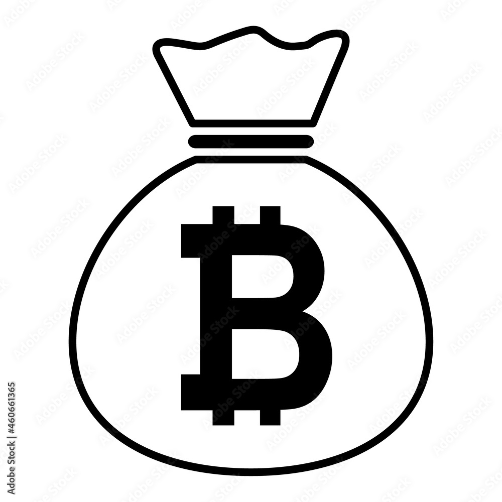 Money bag icon isolated on white background. Bank symbol, profit graphic, flat web sign Money bag icon isolated on white background. Bank symbol, profit graphic, flat web sign