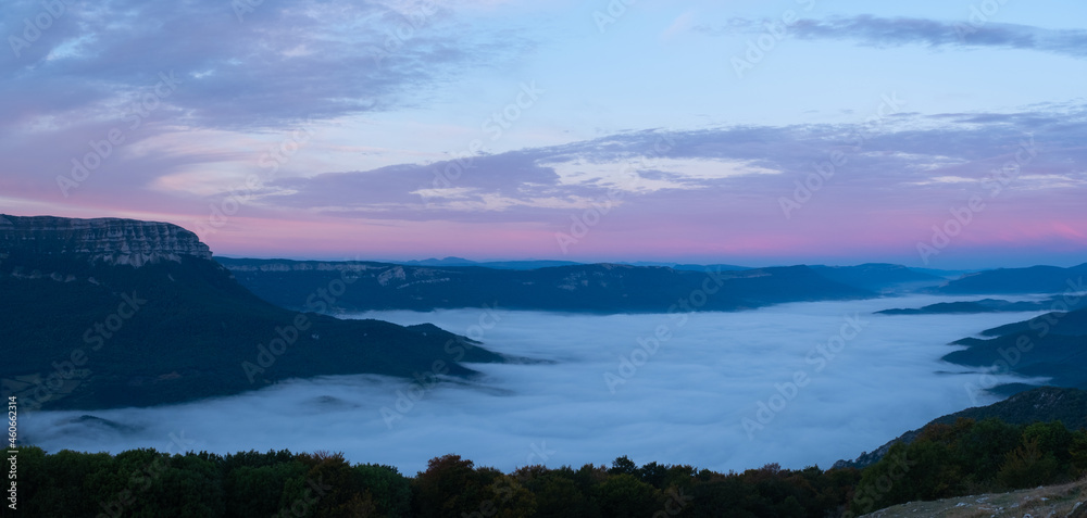 Sunrise from San Miguel de Aralar, Navarra, Spain