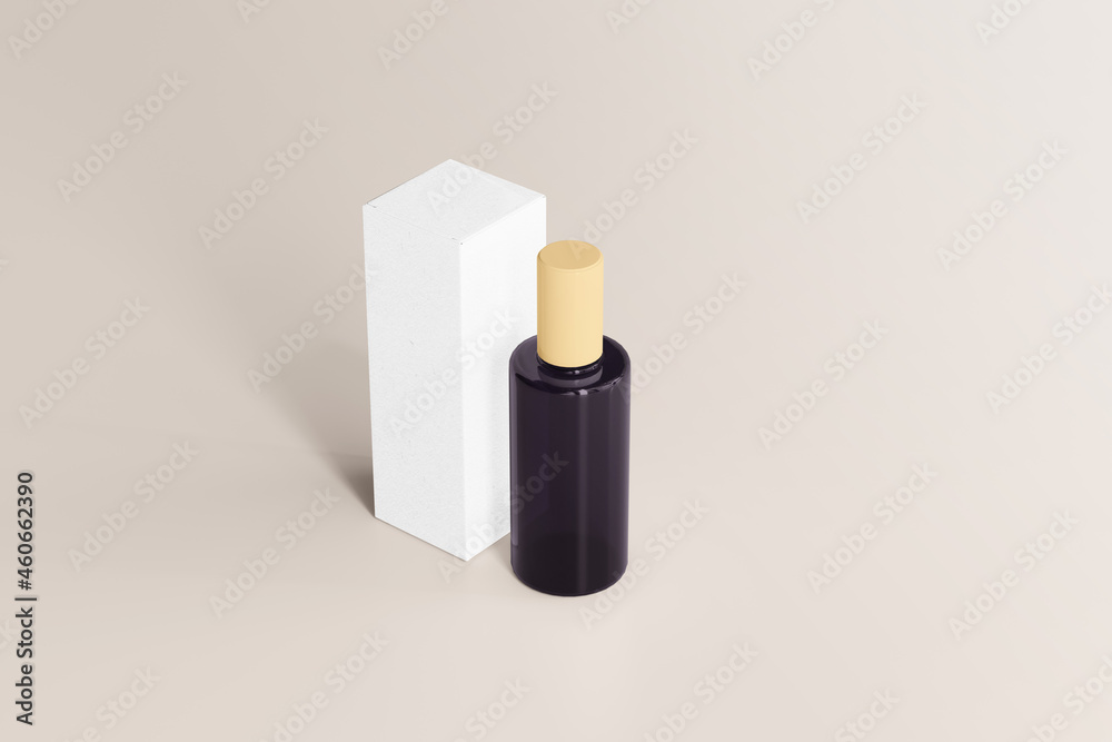 UV Ultra Violet Glass Cosmetic Bottle