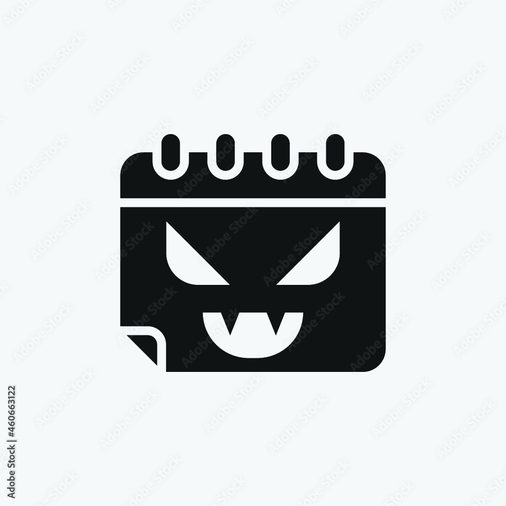Halloween pumpkin icon on pad. Halloween pumpkin icon on pad.