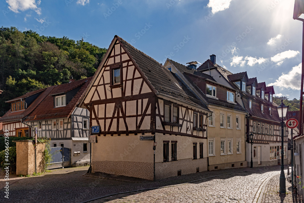 Fachwerkhäuser in der Altstadt von Eppstein in Hessen, Deutschland Fachwerkhäuser in der Altstadt von Eppstein in Hessen, Deutschland
