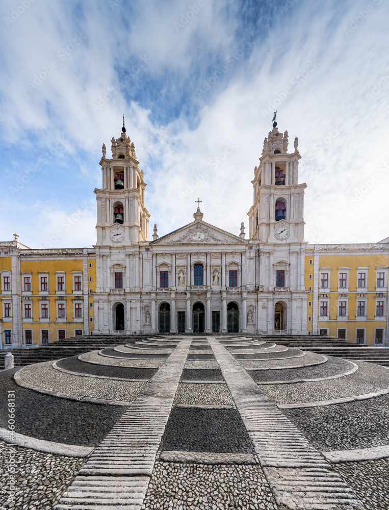 Palace of Mafra Facade - Mafra, Portugal