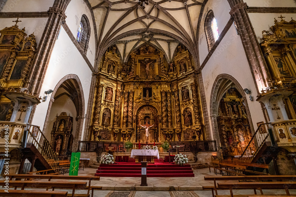 Interior of Our Lady of the Candelaria church in Zafra. Badajoz. Spain. Europe.