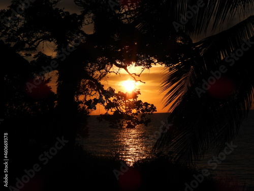 sunset on the beach