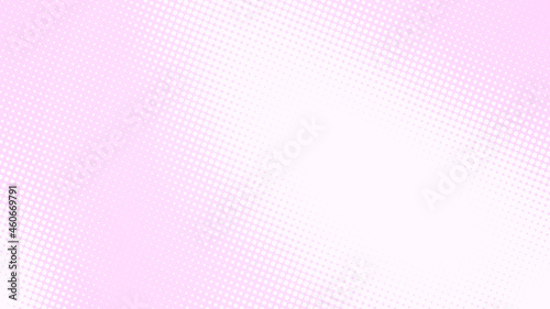 Dot pink white pattern gradient texture background. Abstract pop art halftone and retro style.