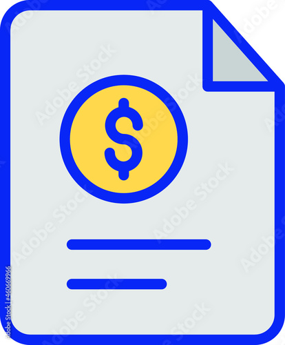 Budget file Isolated Vector icon which can easily modify or edit