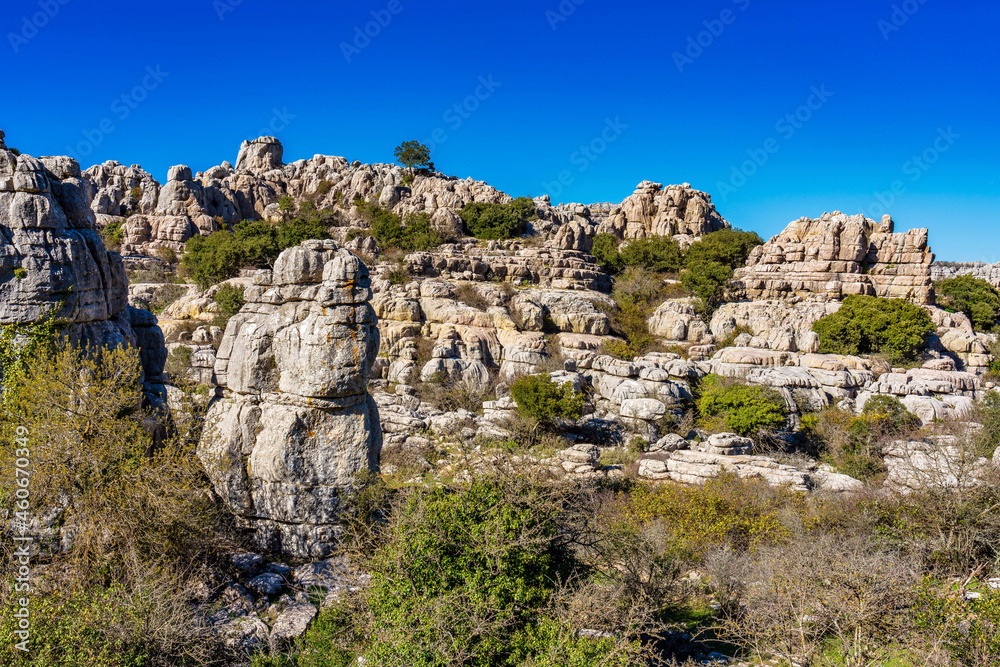 El Torcal de Antequera, Andalusia, Spain, near Antequera, province Malaga.