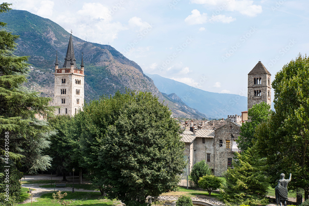 church and cathedral of the historic town of Susa in Italy