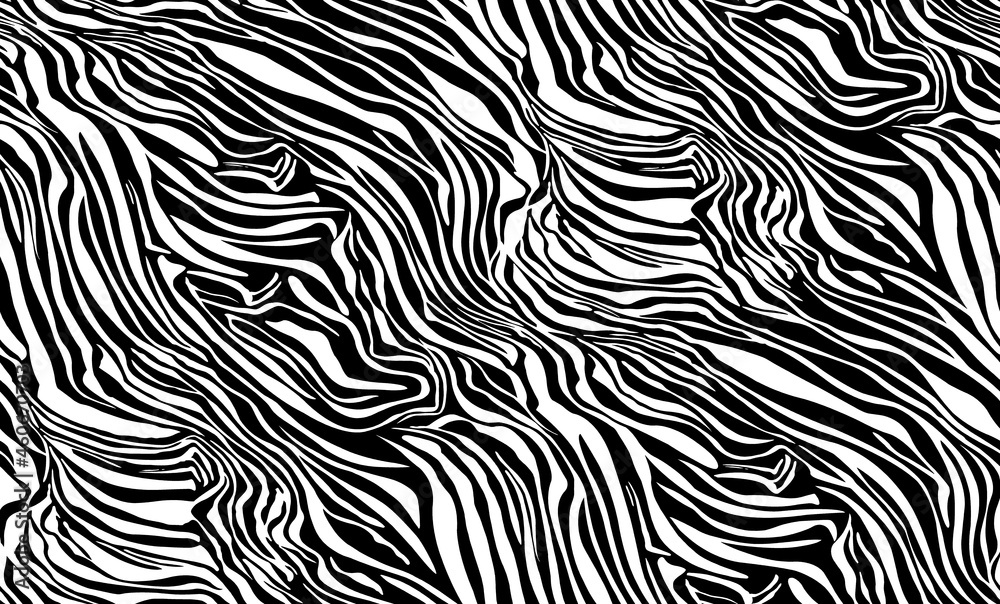 Seamless zebra pattern, animal print.