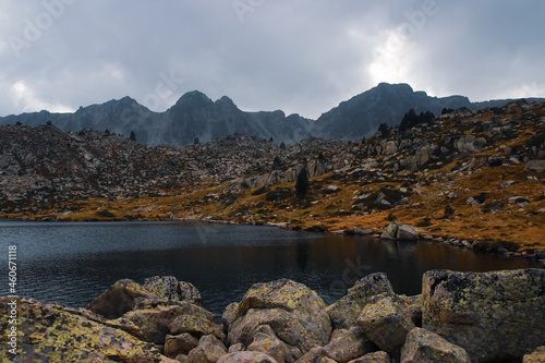 lake in the mountains photo