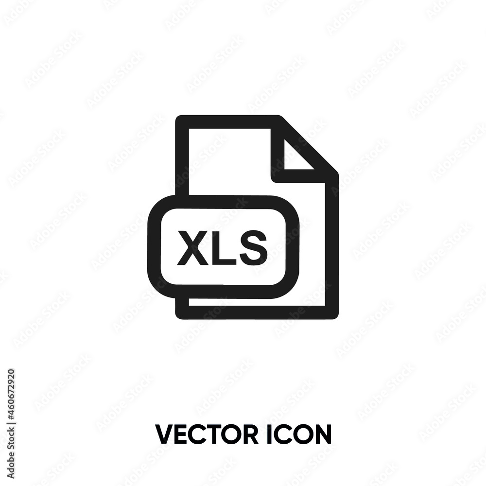 Xls file vector icon. Modern, simple flat vector illustration for website or mobile app.Document symbol, logo illustration. Pixel perfect vector graphics Xls file vector icon. Modern, simple flat vector illustration for website or mobile app.Document symbol, logo illustration. Pixel perfect vector graphics