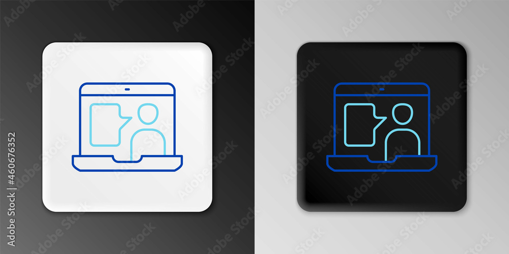 Line E-learning of different foreign languages icon isolated on grey background. Colorful outline concept. Vector Line E-learning of different foreign languages icon isolated on grey background. Colorful outline concept. Vector