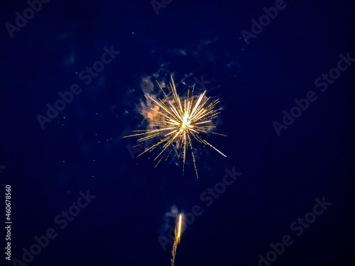 sparkler on black background