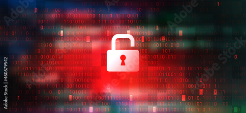Futuristic Digital Technology Vector Background. Cyber Attack, Ransomware, Malware, Scareware
