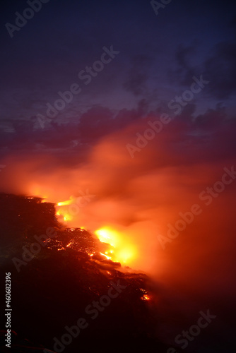 Lava flow in Hawaii