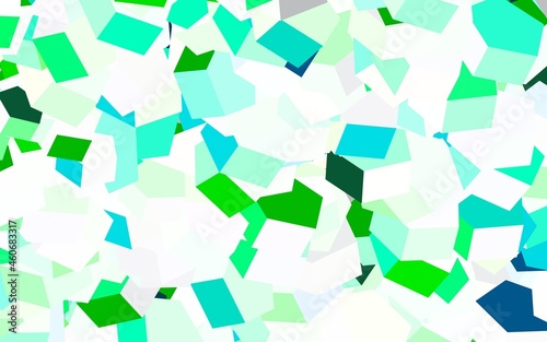 Light Green, Yellow vector texture with colorful hexagons.