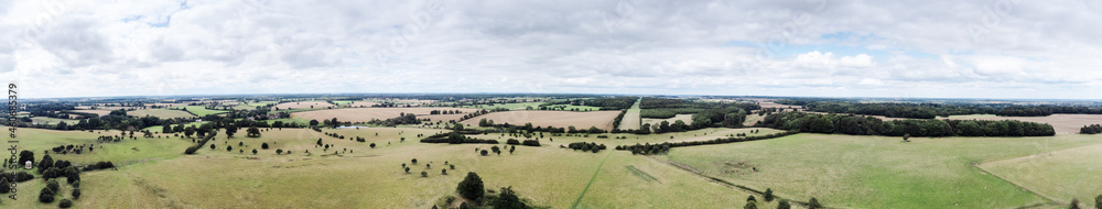 Fototapeta premium Panoramic image of Buckinghamshire countryside