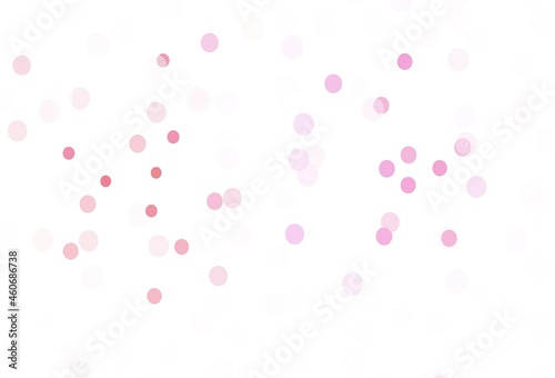 Light Pink vector background with xmas snowflakes.