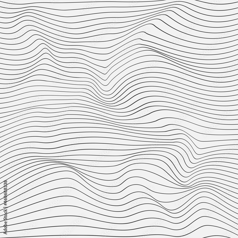 Relief black and white background with optical illusion of distortion. Relief black and white background with optical illusion of distortion.