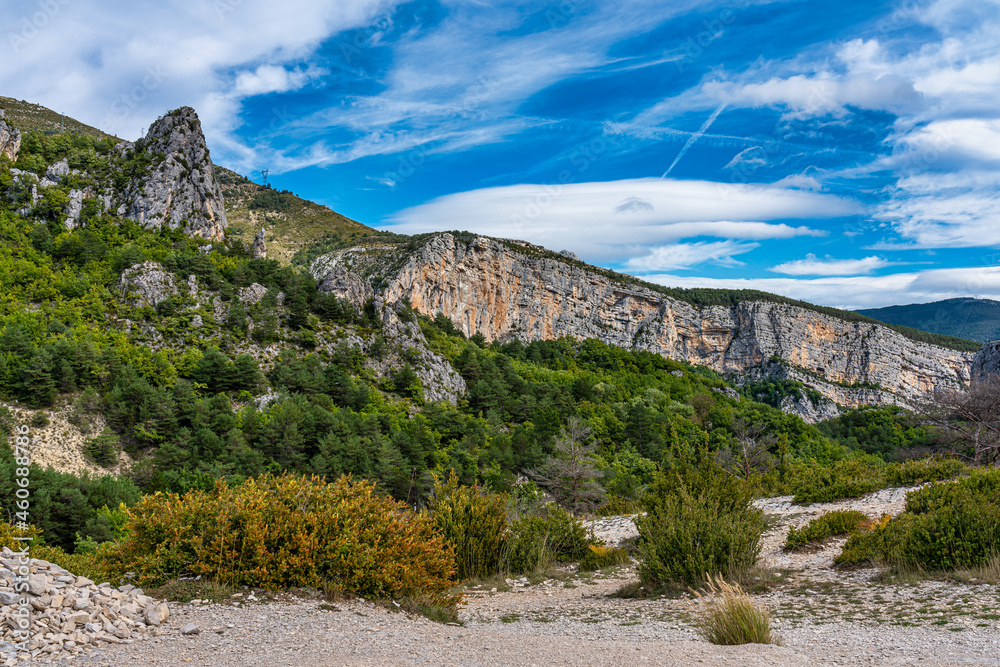 Obraz premium Verdon Gorge, Gorges du Verdon in French Alps, Provence, France