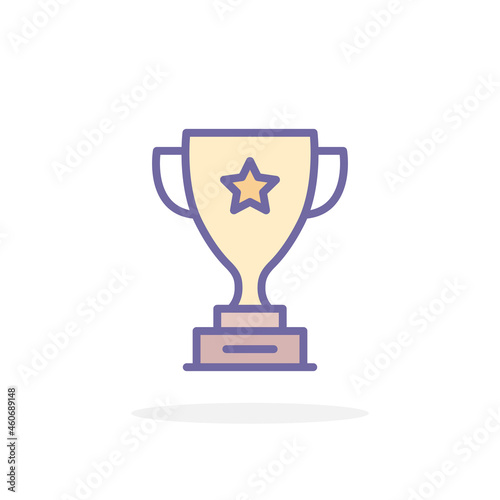 Trophy icon in filled outline style.