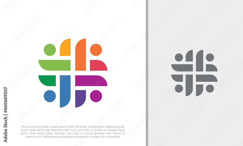 Global Community Logo Icon Elements Template. Community human Logo template vector. Community health care. Abstract Community logo Global Community Logo Icon Elements Template. Community human Logo template vector. Community health care. Abstract Community logo
