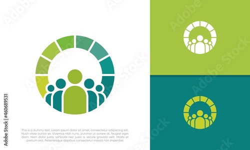 Global Community Logo Icon Elements Template. Community human Logo template vector. Community health care. Abstract Community logo