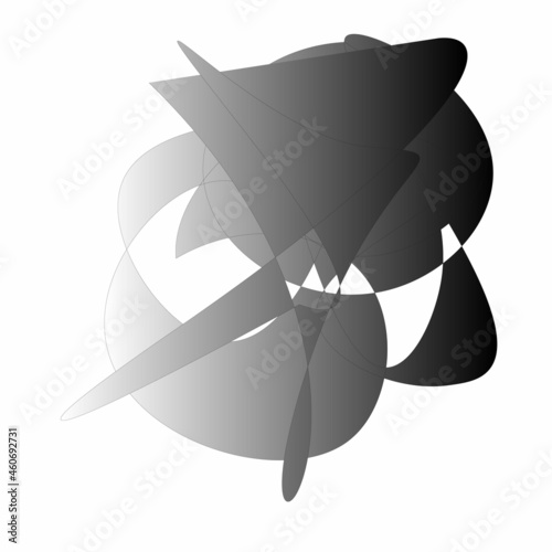Abstract gray background for modern cover template. Geometric shapes in white and black for web design. 