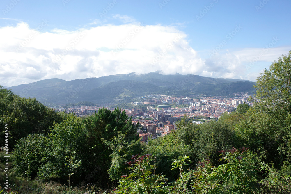 View of Bilbao from the mountain