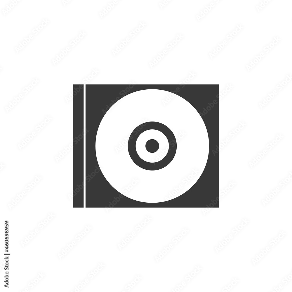 Cd disc icon in computer technology set Cd disc icon in computer technology set