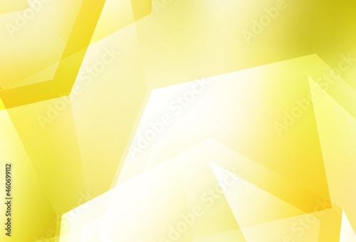 Light Yellow vector abstract mosaic backdrop.